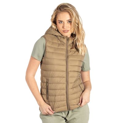 LIBERTY HOOD VEST WOMEN – Svetlo braon 2