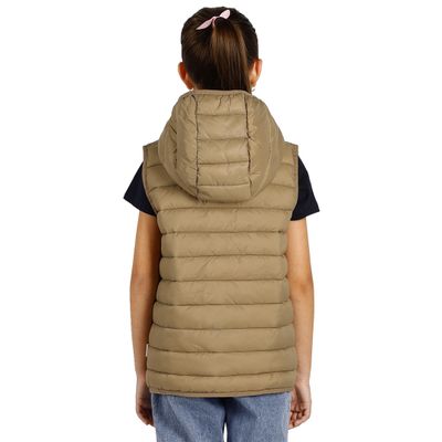 LIBERTY HOOD VEST KID – Svetlo braon 4