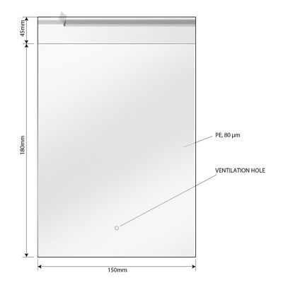 POLY BAG 15 x 18 – Transparentna 3