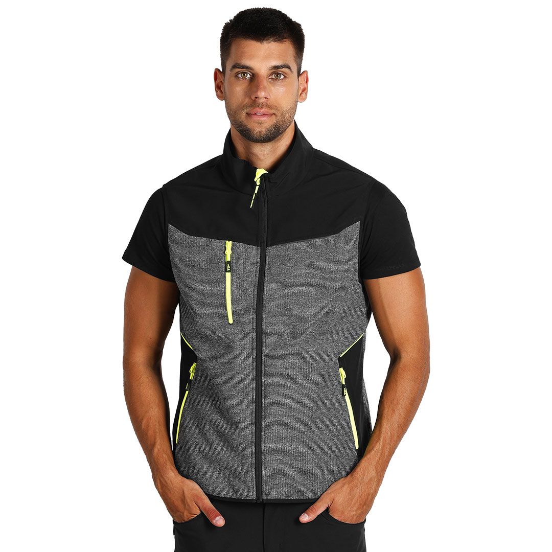 PANTHER GREY VEST – Neon žuta