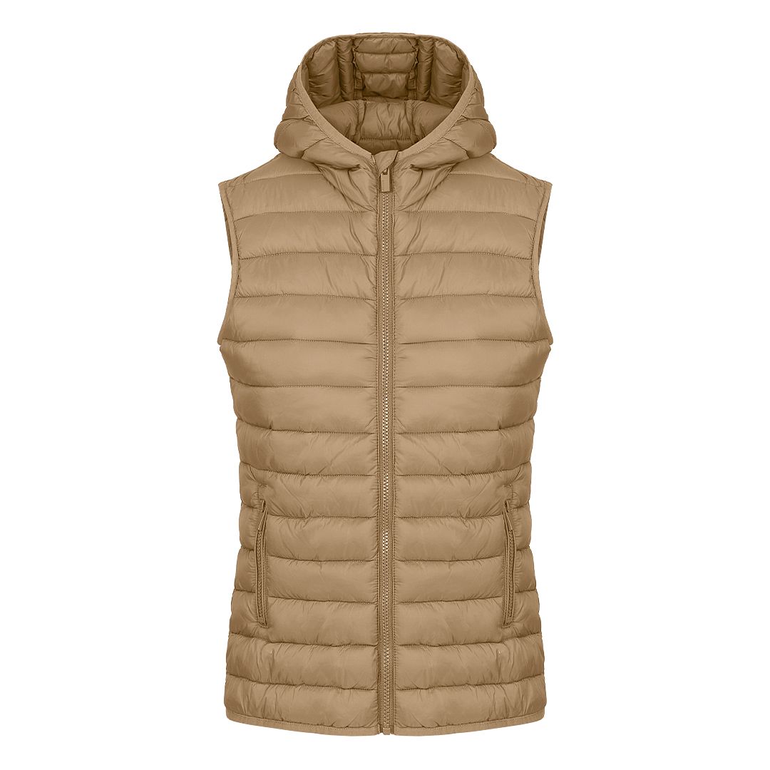 LIBERTY HOOD VEST WOMEN – Svetlo braon