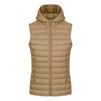 LIBERTY HOOD VEST WOMEN – Svetlo braon 1