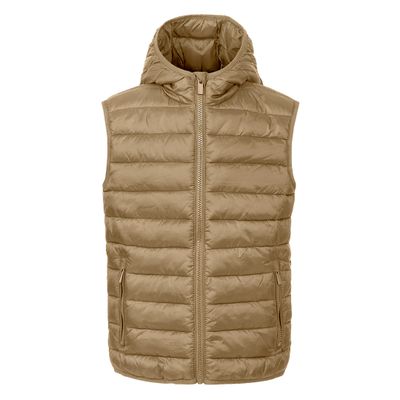 LIBERTY HOOD VEST KID – Svetlo braon 2